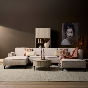 MySofa Floris - Lounge links + 2,5ZA + Divan rechts - Torre 02 - direct leverbaar