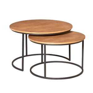 Salontafel Madison Naturel | 70 cm | Set van 2
