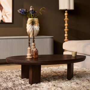Salontafel Zillah | 130 cm | Eikenbruin