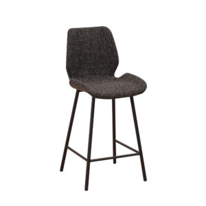 Barkruk Barron zwart chenille