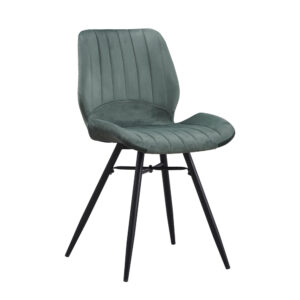 Stoel Barron groen fluweel