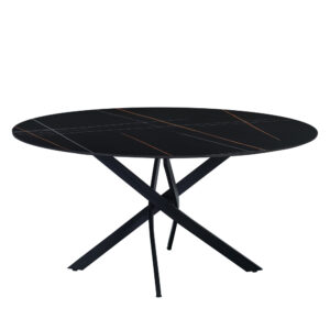 Eettafel Dean 130 cm zwart