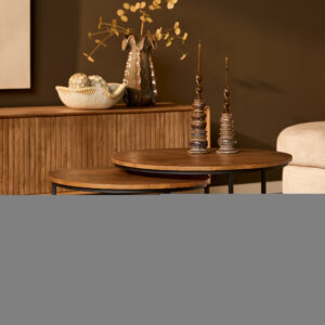 Salontafel Madison Naturel | 70 cm | Set van 2
